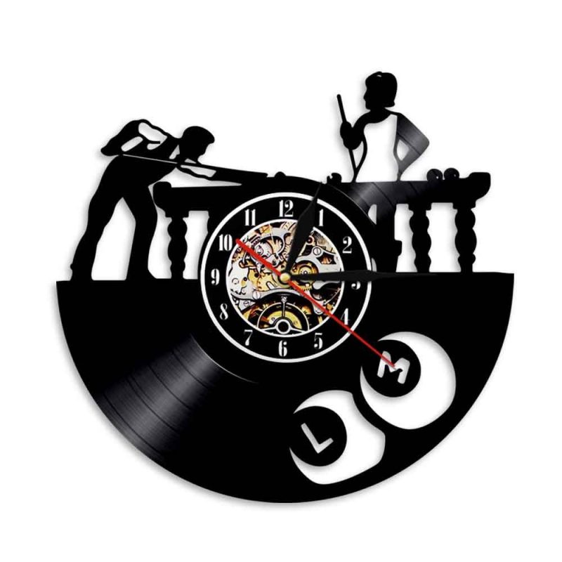 horloge vinyle billard 1