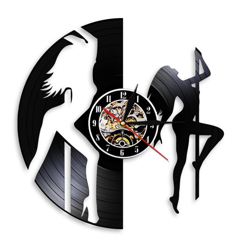 horloge vinyle danseuse