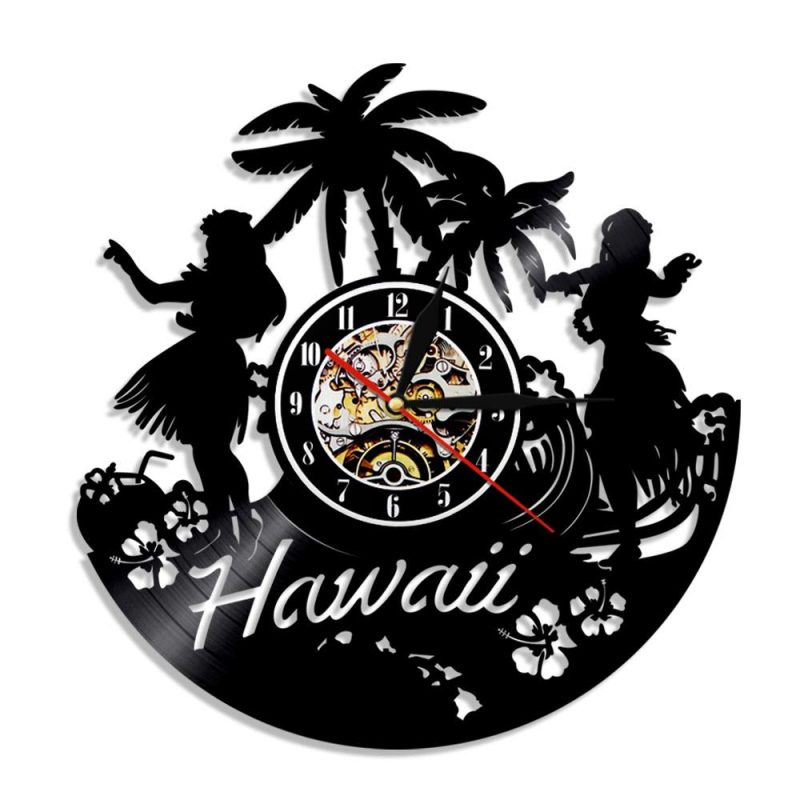 horloge vinyle hawaii 2