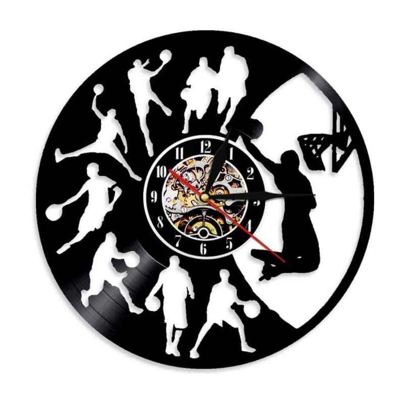 horloge vinyle joueur de basketball 3