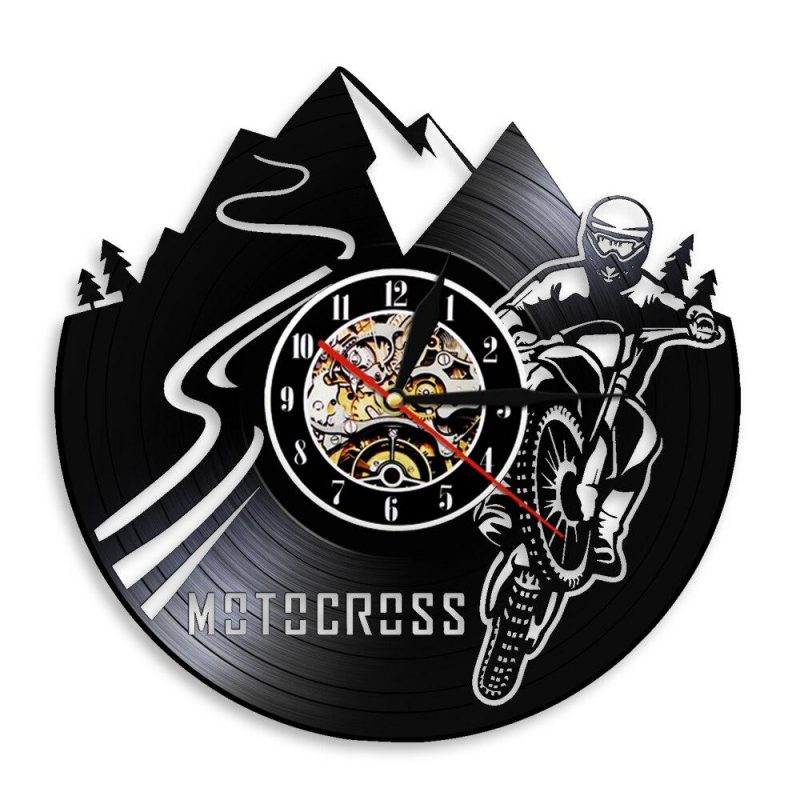 horloge vinyle motocross 4
