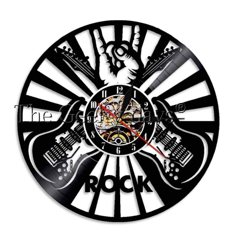 horloge vinyle rock metal 6
