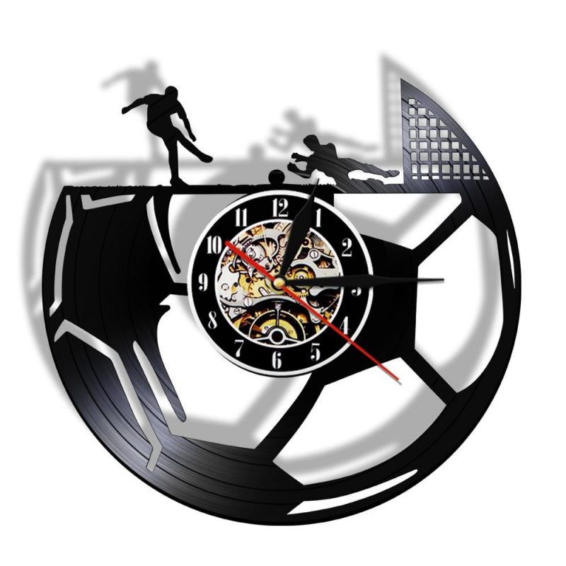 horloge vinyle tirs au but 8