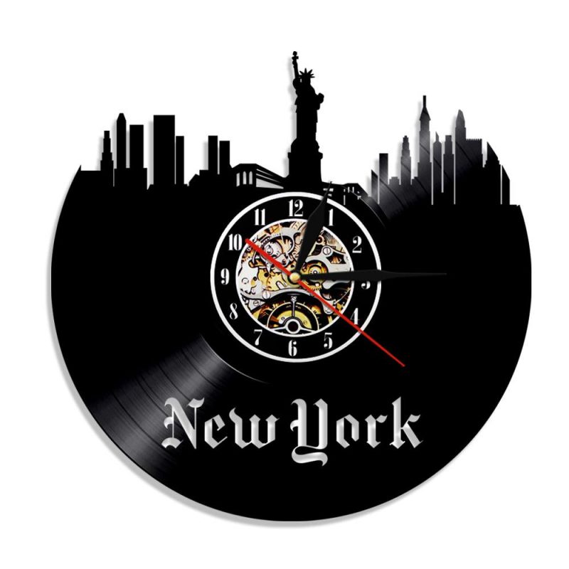 horloge vinyle ville de new york 9