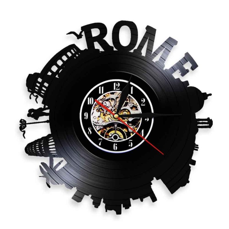 horloge vinyle ville de rome 10