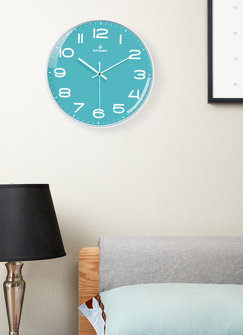 horloge_bleu_cuisine_canard_30cm_salon horloge bleu cuisine canard 30cm salon