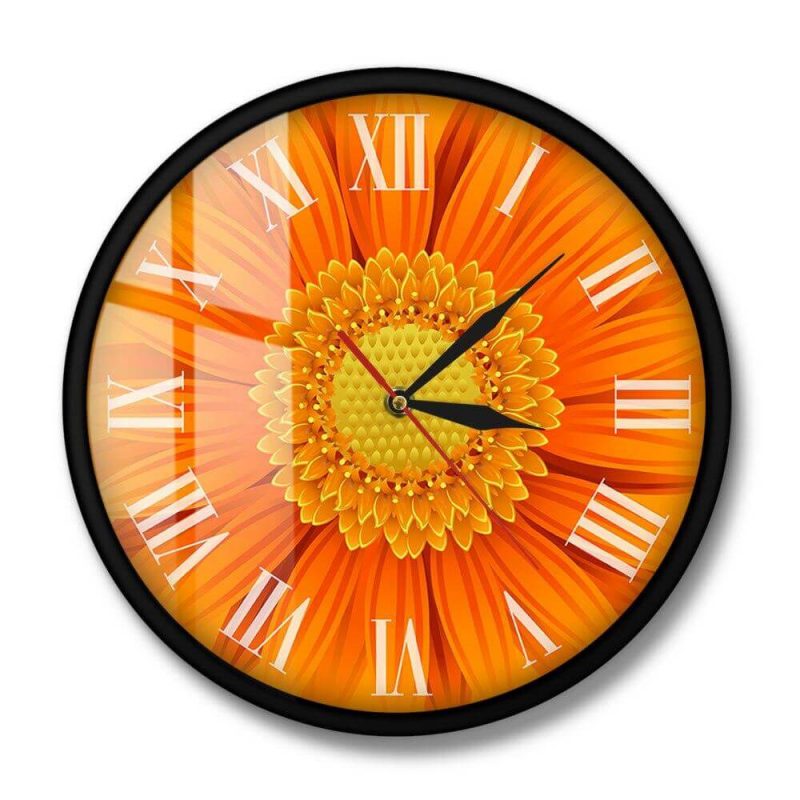 horloge design orange