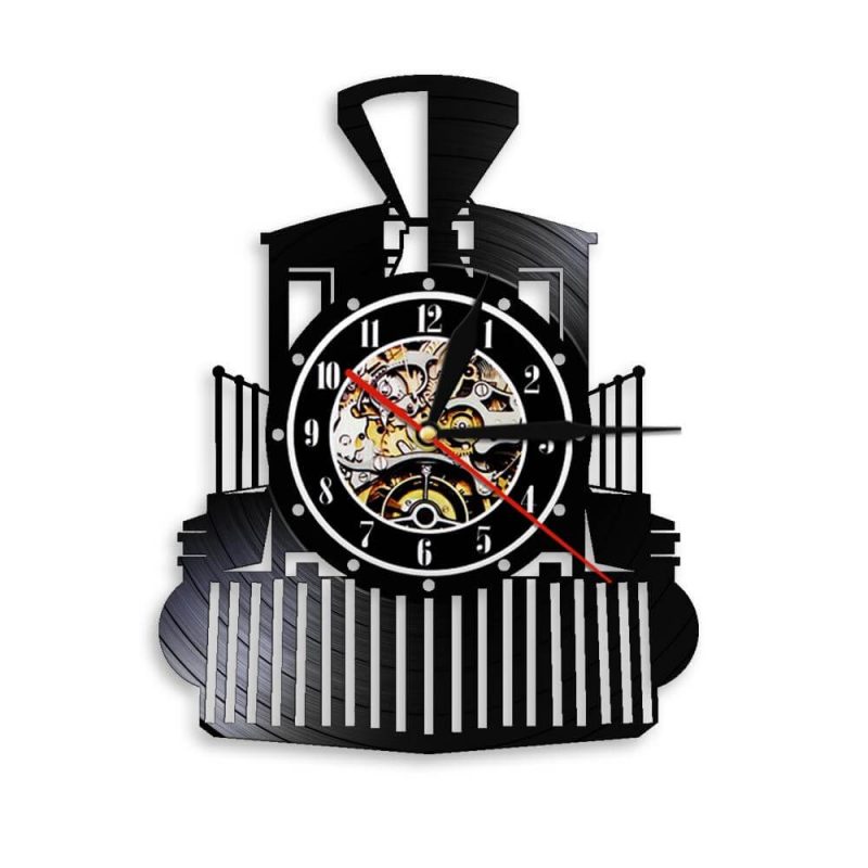 horloge murale train