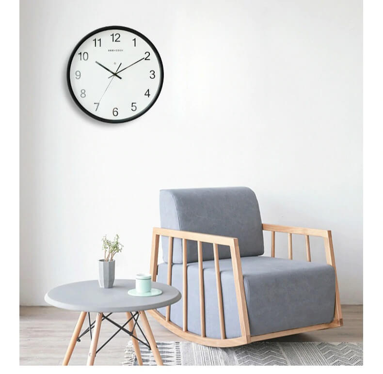 horloge_murale_Lumineuse_led_Bleu_blanc_Salon_chambre horloge murale Lumineuse led Bleu blanc Salon chambre