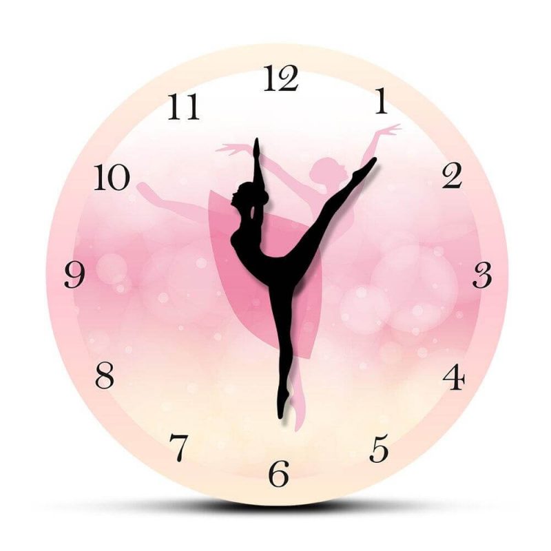 horloge murale animee danseuse de ballet