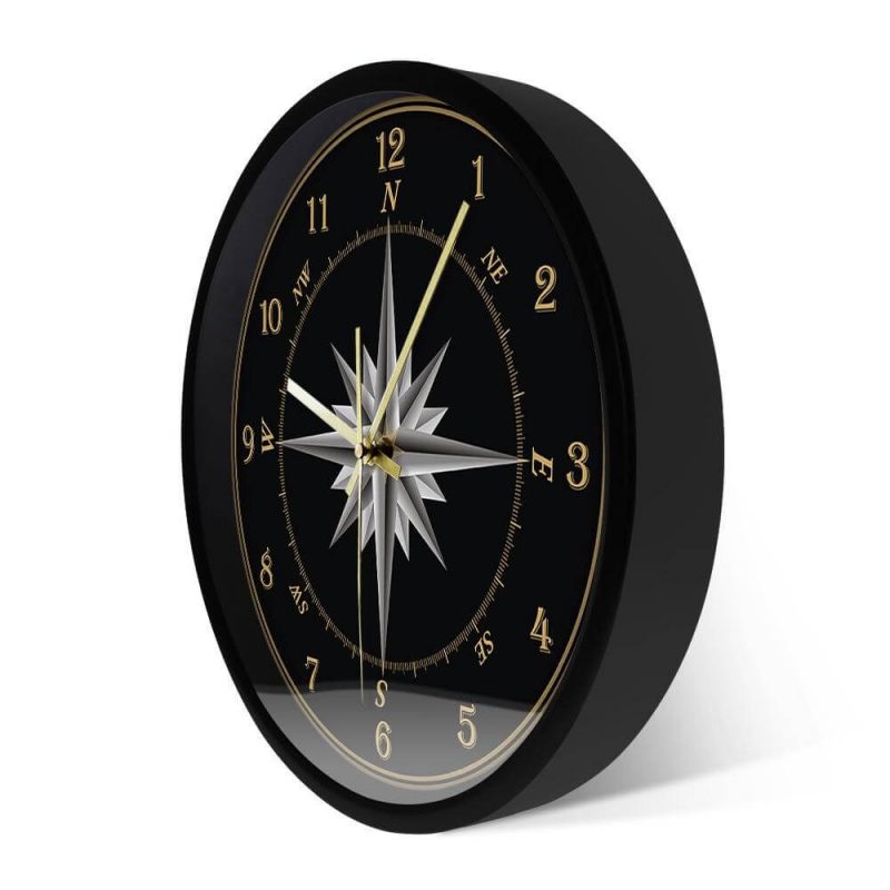 horloge murale boussole marine avec cadran