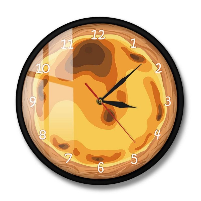 horloge murale cuisine patisserie portugaise cadran nioir covid