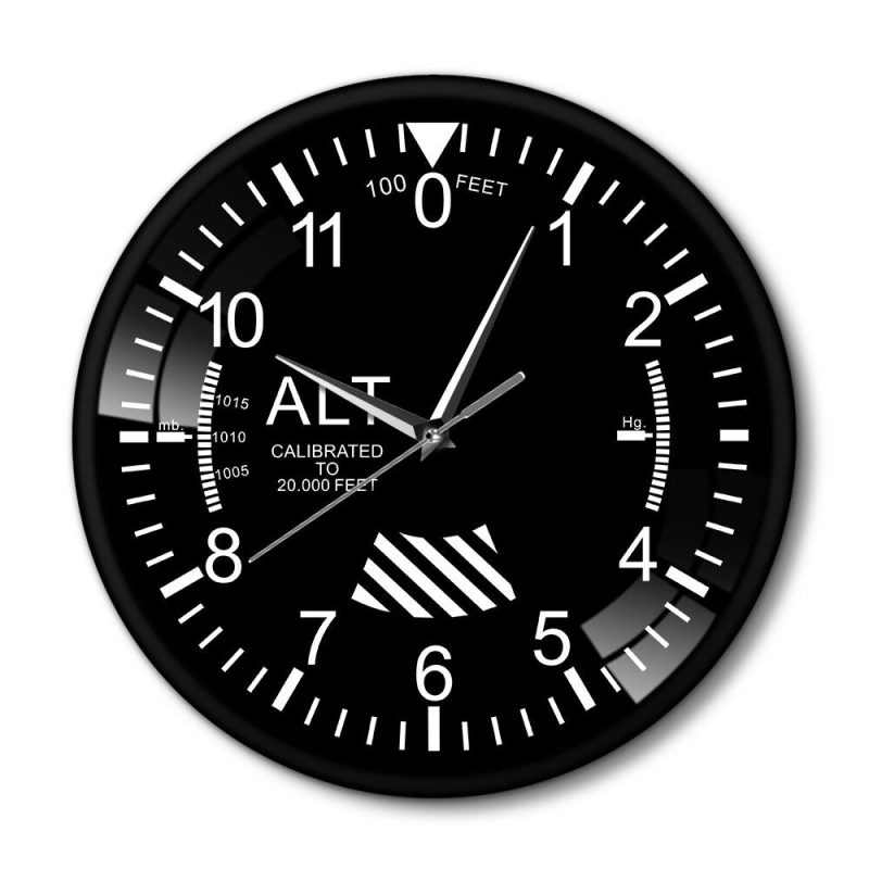horloge murale design avion avec Cadran