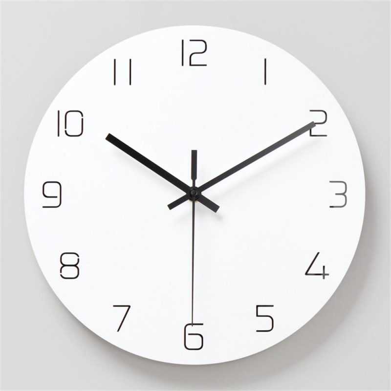 horloge murale design blanche