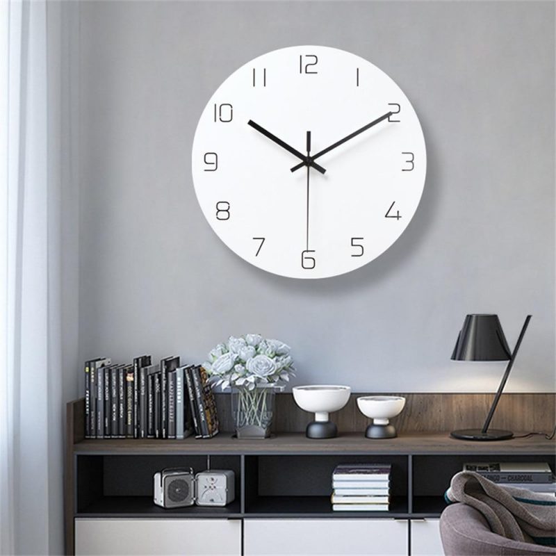 horloge murale design blanche deco
