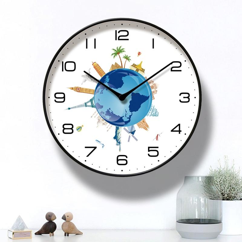 horloge murale design london paris new york mur