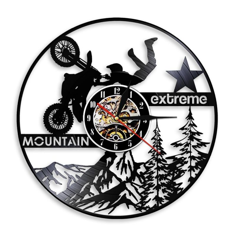 horloge murale design moto