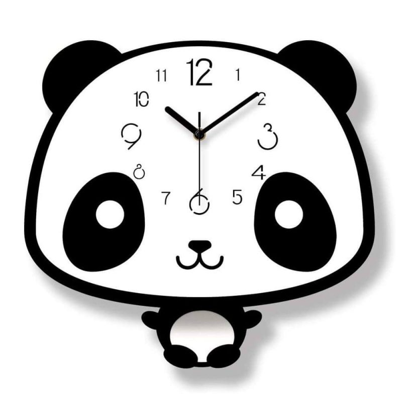 horloge murale enfant panda