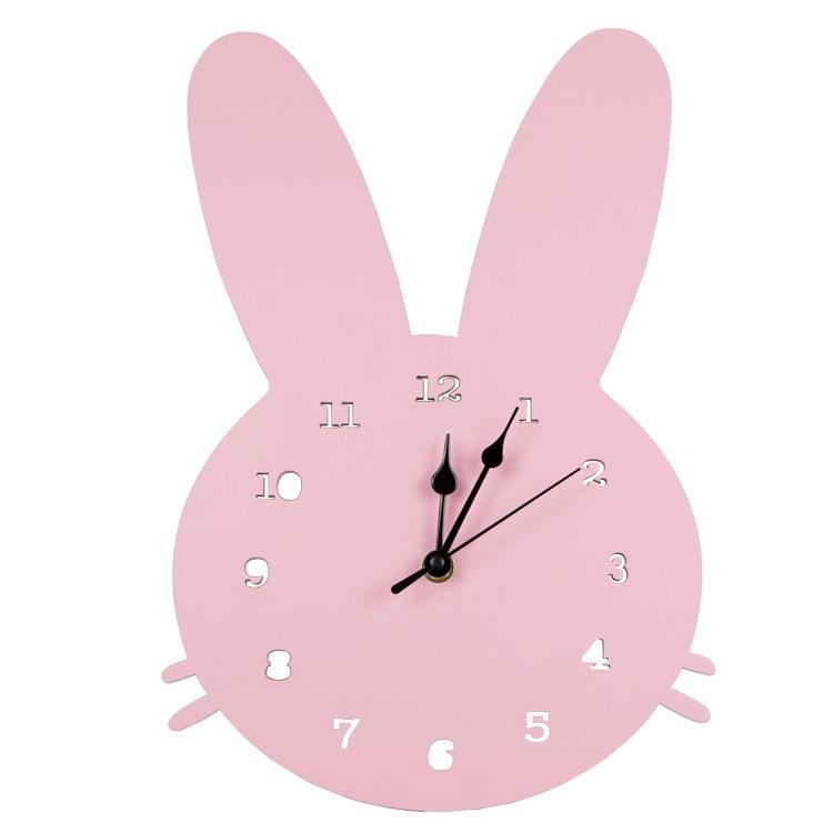horloge_murale_lapin_rose horloge murale lapin rose