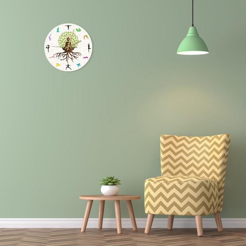 horloge murale meditation salon