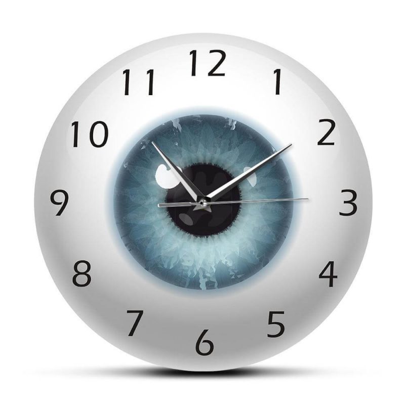 horloge murale oeil