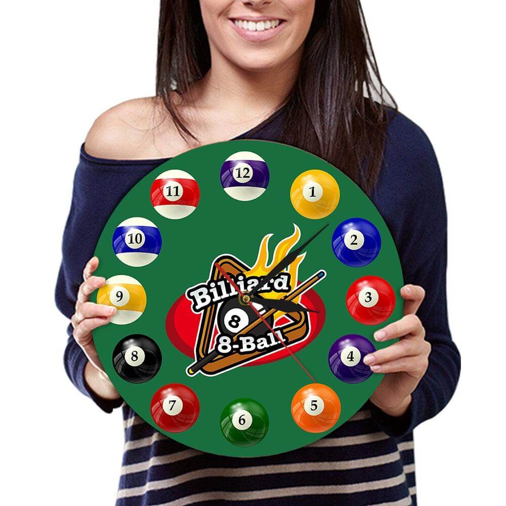 horloge_murale_originale_boules_de_billard_americain_demo horloge murale originale boules de billard americain demo