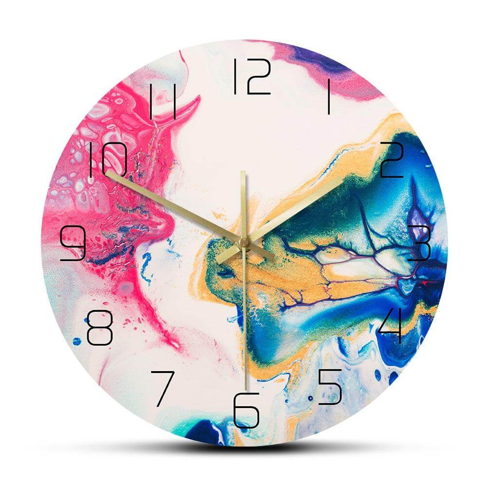 horloge_murale_originale_couleur_holographique horloge murale originale couleur holographique