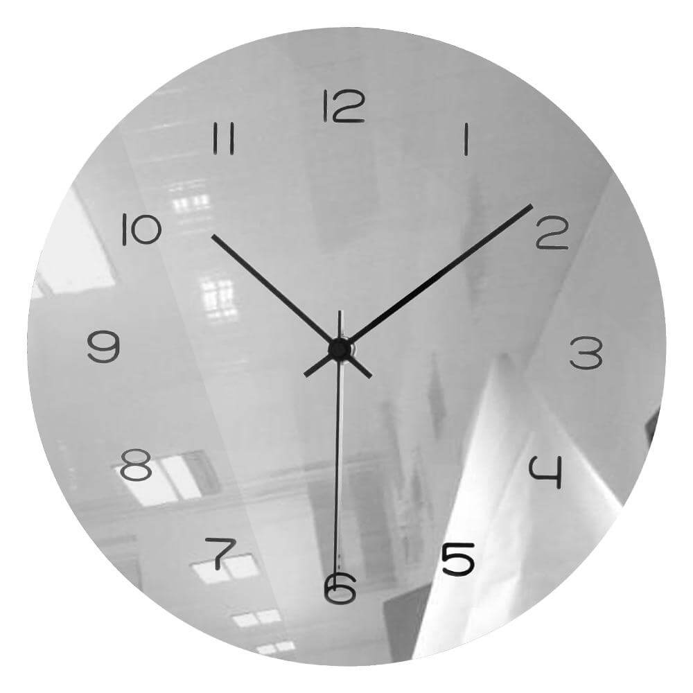 horloge_murale_originale_effet_miroir horloge murale originale effet miroir