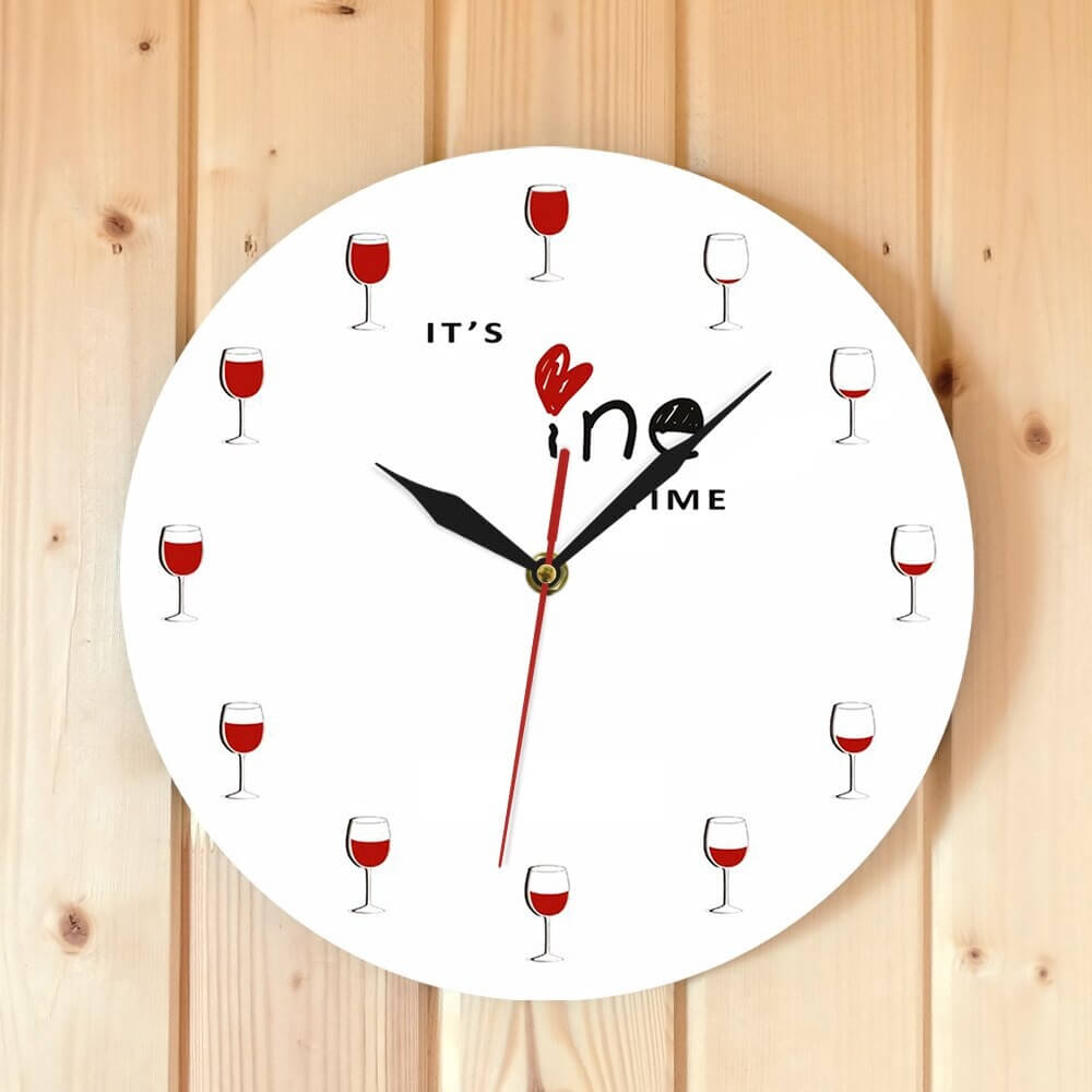 horloge_murale_originale_verre_de_vin_moderne horloge murale originale verre de vin moderne