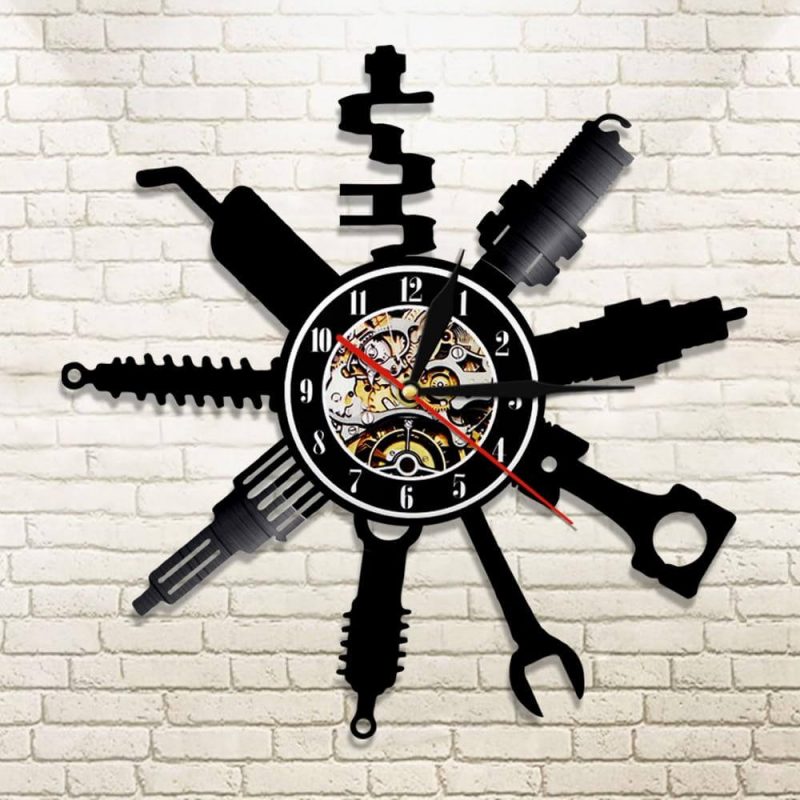 horloge murale outils garage