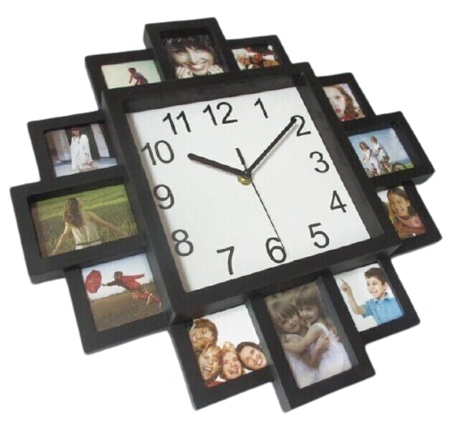 horloge murale photo design quartz decoration