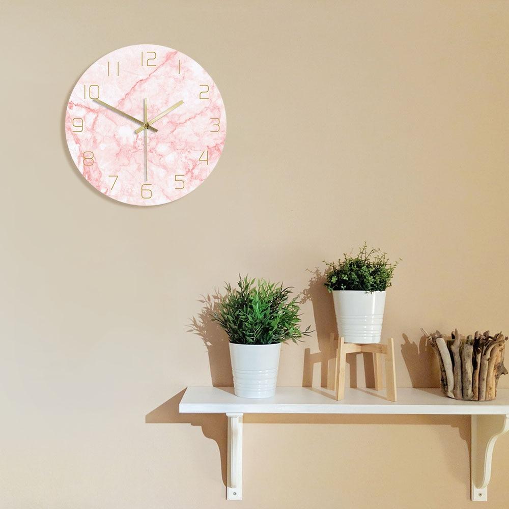 horloge_murale_scandinave_aesthetic_nordique_rose-quartz_decoration_murale_30cm_chambre horloge murale scandinave aesthetic nordique rose quartz decoration murale 30cm chambre