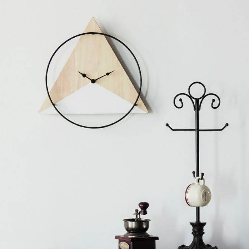 horloge murale scandinave decoration salon
