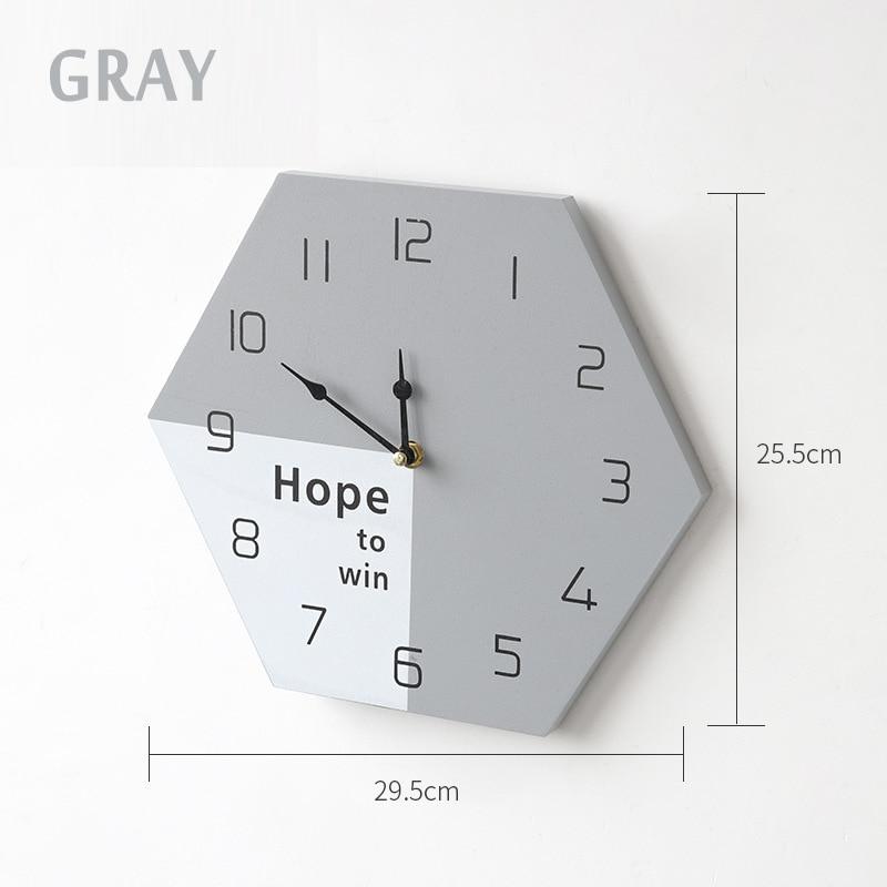 horloge murale scandinave pascher bois grise design decoration interieure diametre 25cm 30cm