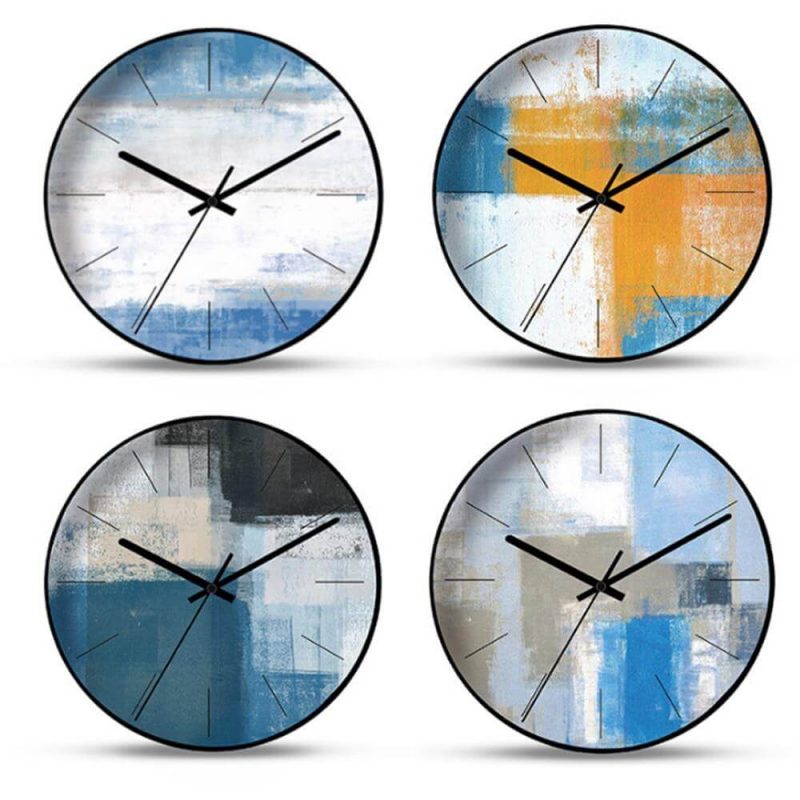horloge murale scandinave peinture modeles