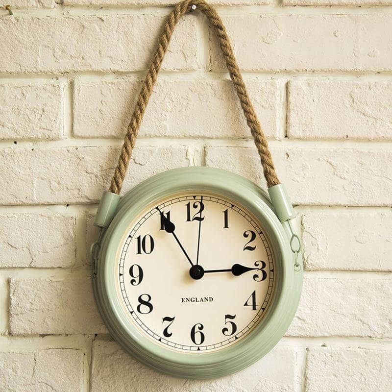 horloge murale suspendue verte quartz decoration