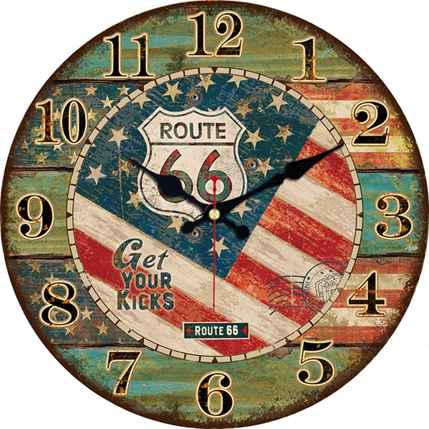 horloge murale vintage americaine