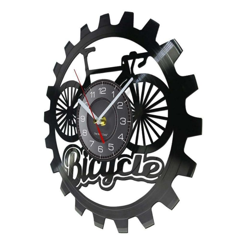 horloge murale vinyle bicyclette velo 3