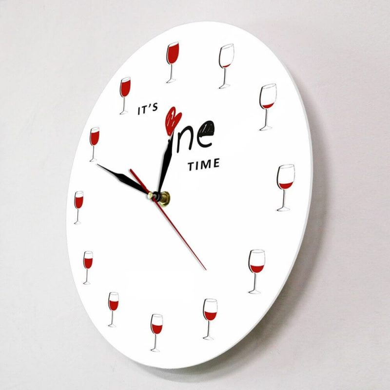 horloge originale verre de vin